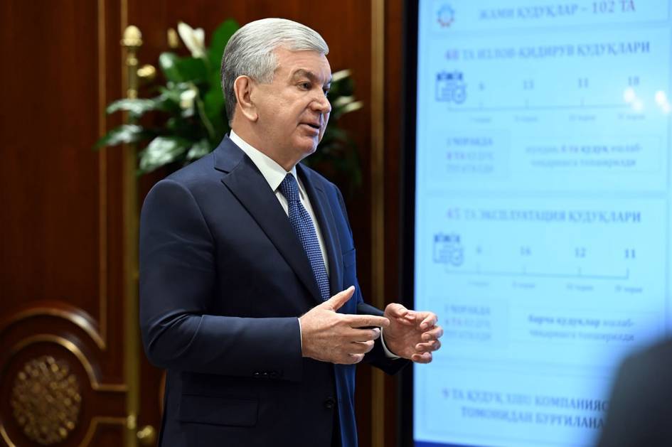 Prezident neft-gaz tarmogʻida ishlab chiqarish barqarorligini taʼminlash bo‘yicha topshiriq berdi